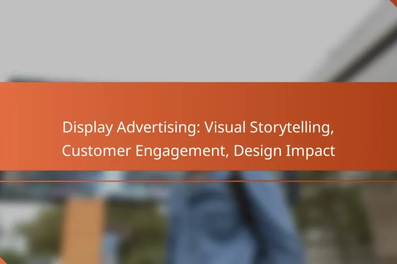 Publicité Display : Récit Visuel, Engagement Client, Impact du Design