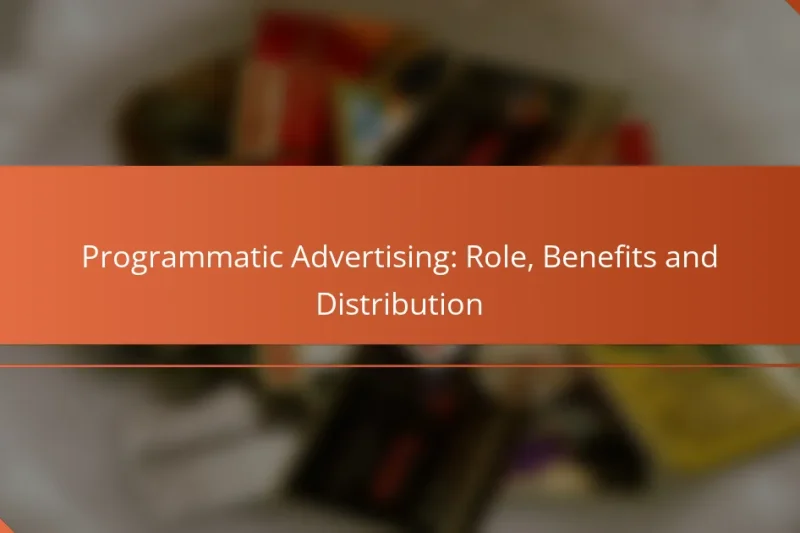 Publicité Programmatique : Rôle, Avantages et Distribution